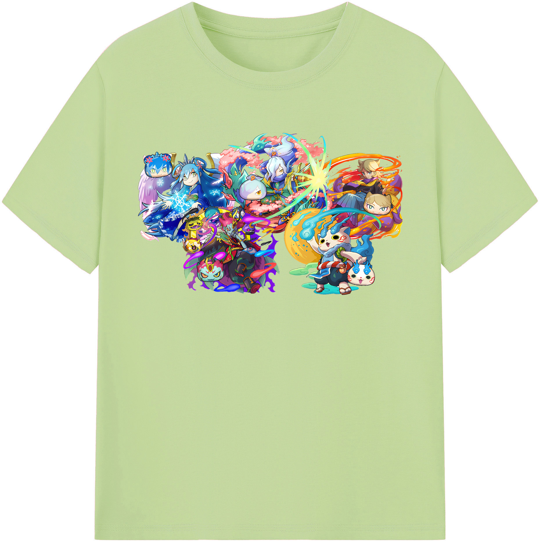 （画像用） 妖怪ウォッチ Yo-kai Watch 綿100％半袖Tシャツ（フロントプリント）